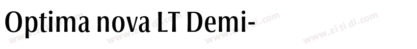 Optima nova LT Demi字体转换